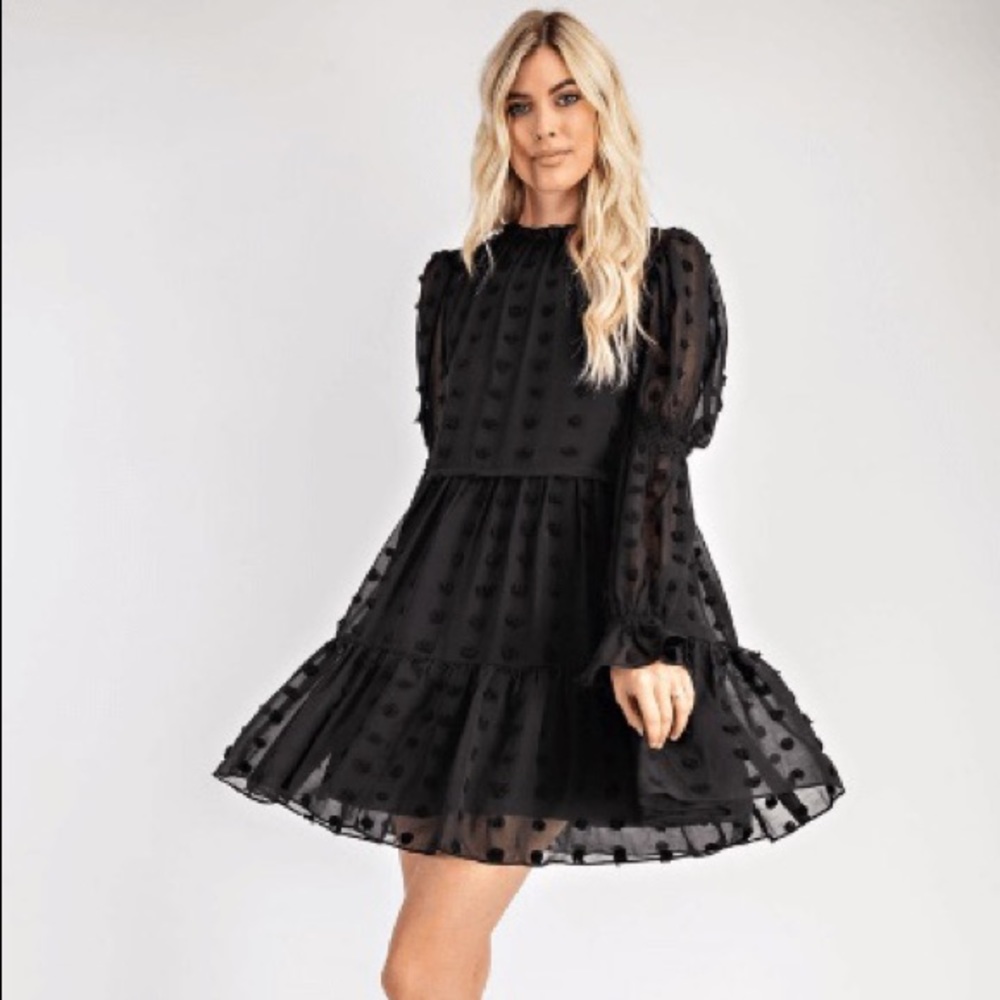 Black Polka Dot Dress